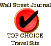 Rated TOP CHOICE Travel Site by The Wall Street Journal, June, 2002